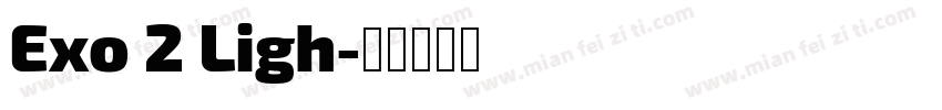 Exo 2 Ligh字体转换